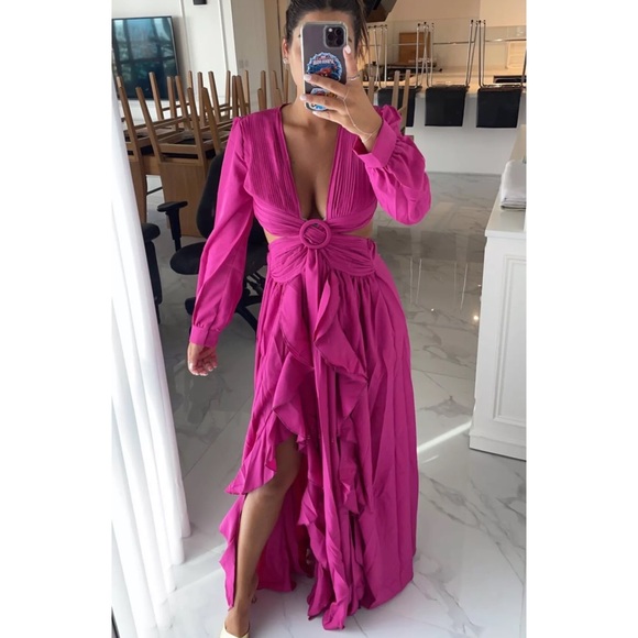 *Roxanne Plunging Cutout Gown - Picture 3 of 8